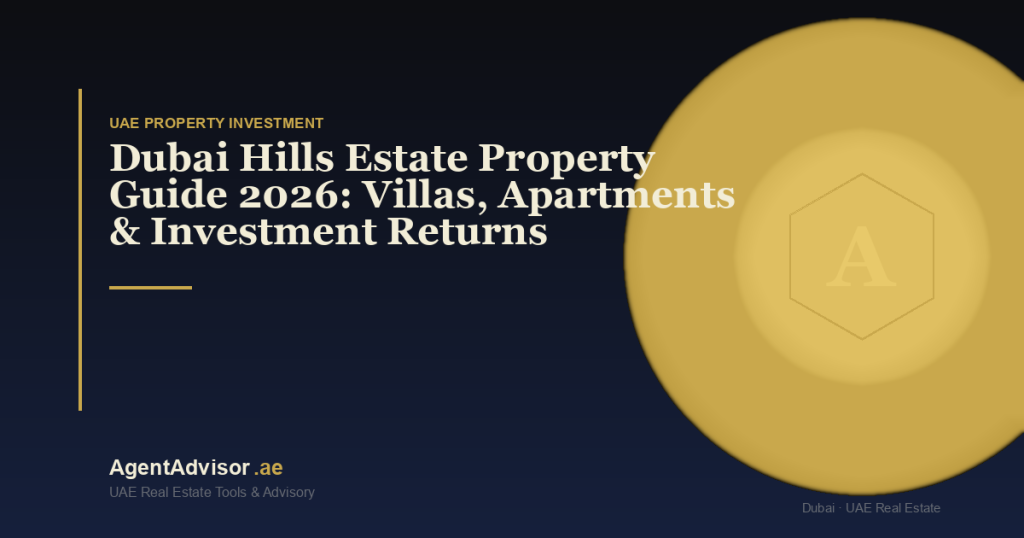 Dubai Hills Estate Property Guide 2026: Villas, Apartments & Investment Returns