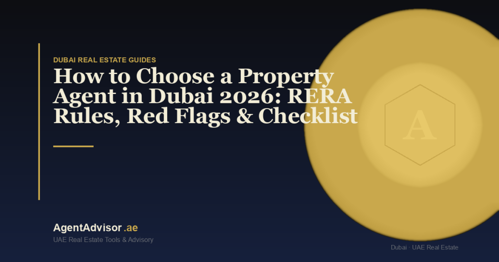 How to Choose a Property Agent in Dubai 2026: RERA Rules, Red Flags & Checklist
